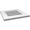 Ekena Millwork Vertical Surface Mount PVC Gable Vent: Functional, w/ 3-1/2"W x 1"P Standard Frame, 18"W x 18"H GVPVE18X1801SF - alternate 3